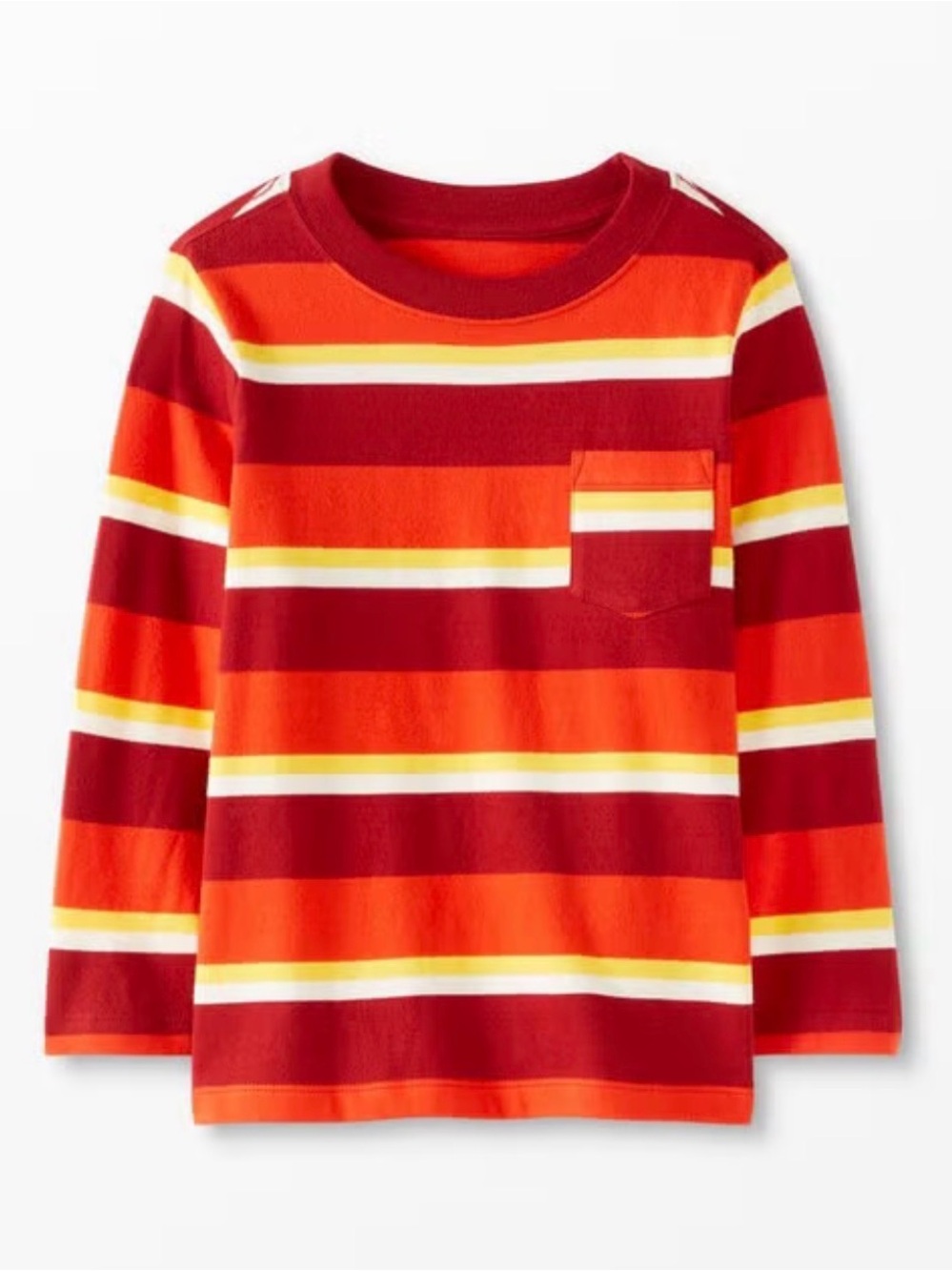Hanna Andersson Striped Long Sleeve Tee in Poppy Multi | Size 4